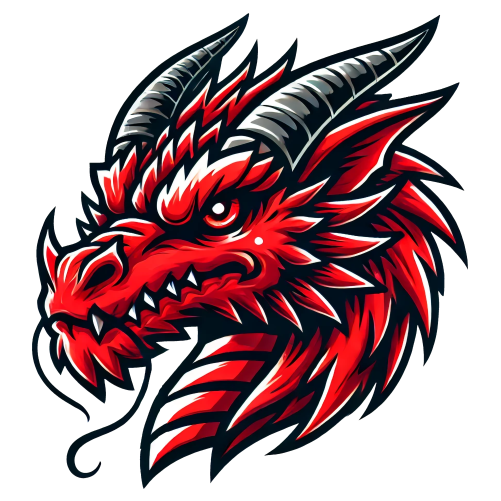 (s145-1-4J) Red Dragon Mascot