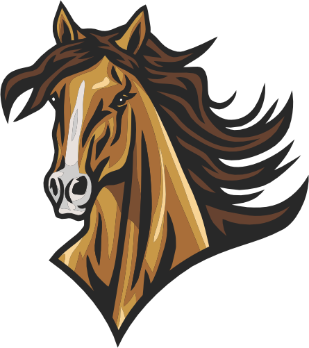 (145-1A-28) Horse Mustang Mascot