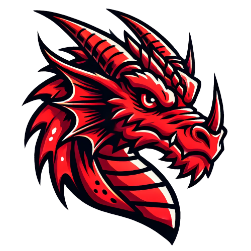 (145-1A-63) Red Dragon Mascot