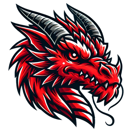 (145-1A-64) Red Dragon Mascot