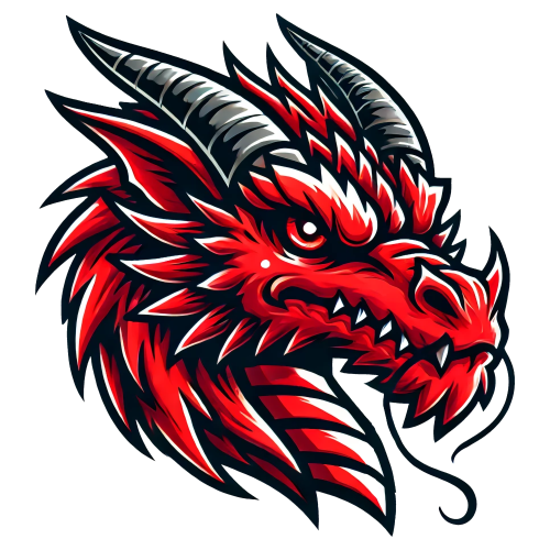 (145-1A-64) Red Dragon Mascot