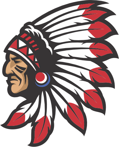 (145-1A-79-1) Native American Indian Brave Chief Mascot