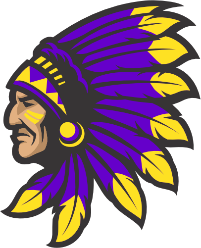 (145-1A-79-2) Native American Indian Brave Chief Mascot