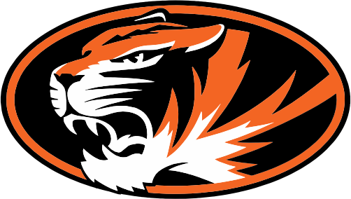 (145-1A-94-2) Orange Tiger Mascot