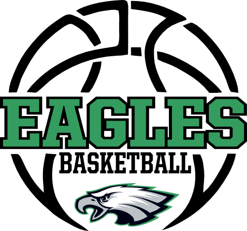 (s145-3A) Eagles Team Mascot Basketball