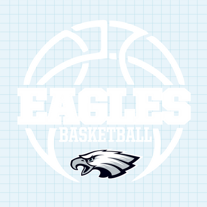 (s145-3B) Eagles, Lady Eagles Team Mascot Basketball