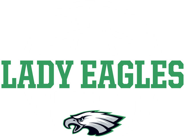 (s145-03-B) Lady Eagles Team Mascot Basketball