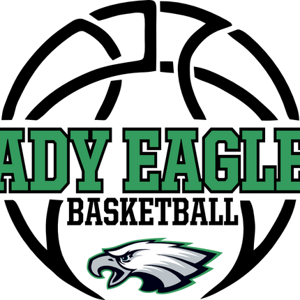 (s145-03-B) Lady Eagles Team Mascot Basketball