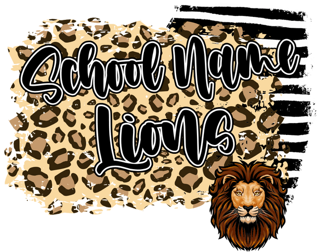 (145-1G-31) School Name Lions