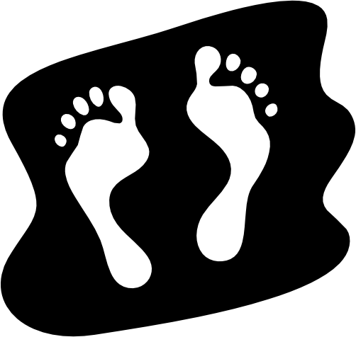 (146-01-E) Beach Sandy Footprints