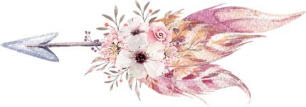 (s149-O) Watercolor Arrows Set or Single