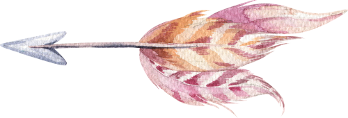 (s149-P) Watercolor Arrows Set or Single