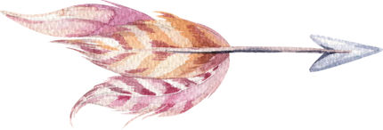 (s149-P) Watercolor Arrows Set or Single