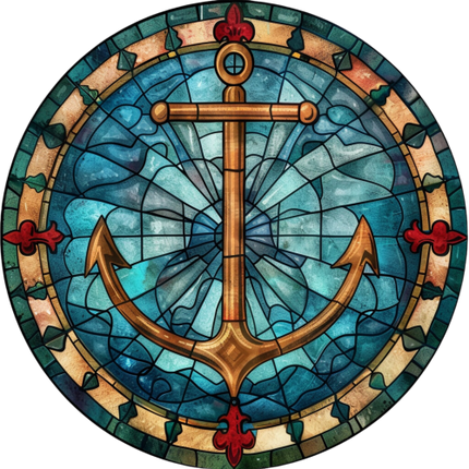 (150-29) Stained Glass Anchor