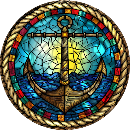 (150-29) Stained Glass Anchor