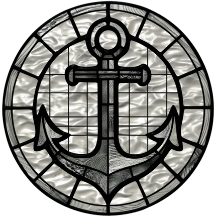 (150-29) Stained Glass Anchor