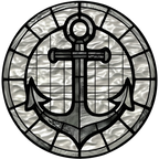 (150-29) Stained Glass Anchor