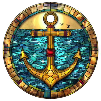 (150-29) Stained Glass Anchor