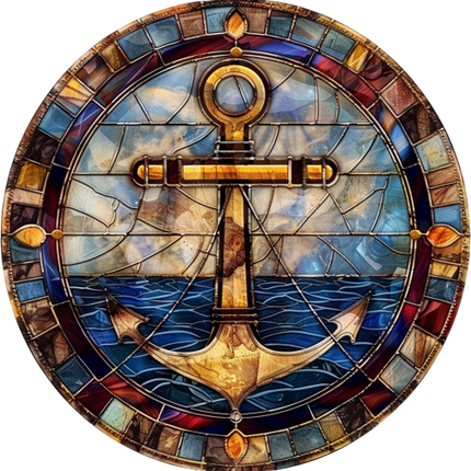 (150-29) Stained Glass Anchor