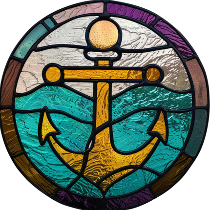(150-29) Stained Glass Anchor