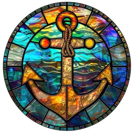 (150-29) Stained Glass Anchor