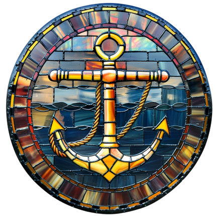 (150-29) Stained Glass Anchor