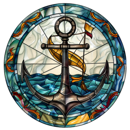 (150-29) Stained Glass Anchor
