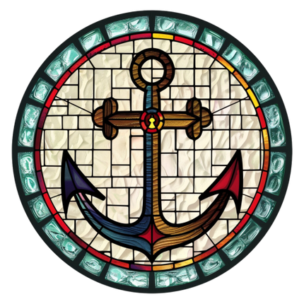 (150-29) Stained Glass Anchor