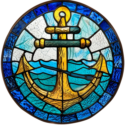 (150-29) Stained Glass Anchor