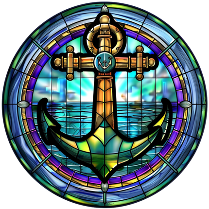 (150-29) Stained Glass Anchor