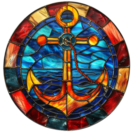 (150-29) Stained Glass Anchor