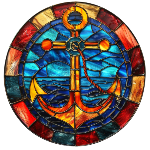 (150-29) Stained Glass Anchor