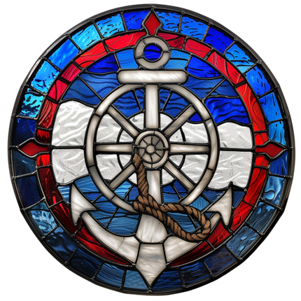 (150-29) Stained Glass Anchor