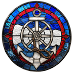 (150-29) Stained Glass Anchor