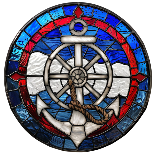 (150-29) Stained Glass Anchor