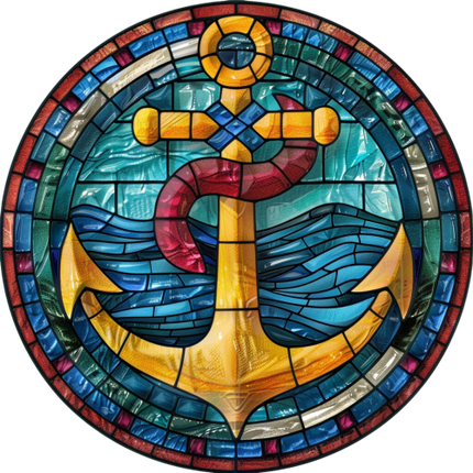 (150-29) Stained Glass Anchor
