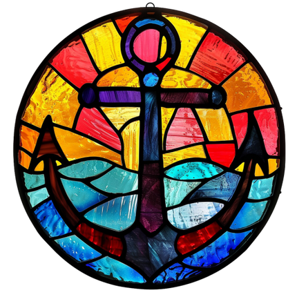 (150-29) Stained Glass Anchor