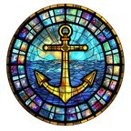 (150-29) Stained Glass Anchor