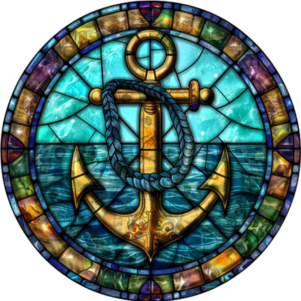 (150-29) Stained Glass Anchor