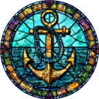 (150-29) Stained Glass Anchor