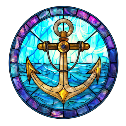 (150-29) Stained Glass Anchor