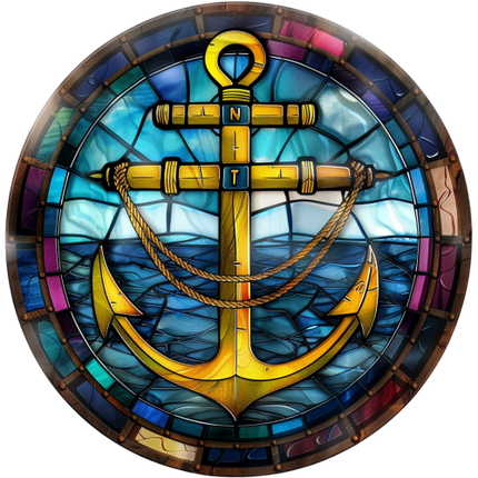 (150-29) Stained Glass Anchor
