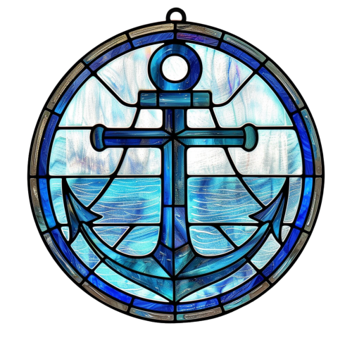 (150-29) Stained Glass Anchor