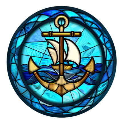 (150-29) Stained Glass Anchor