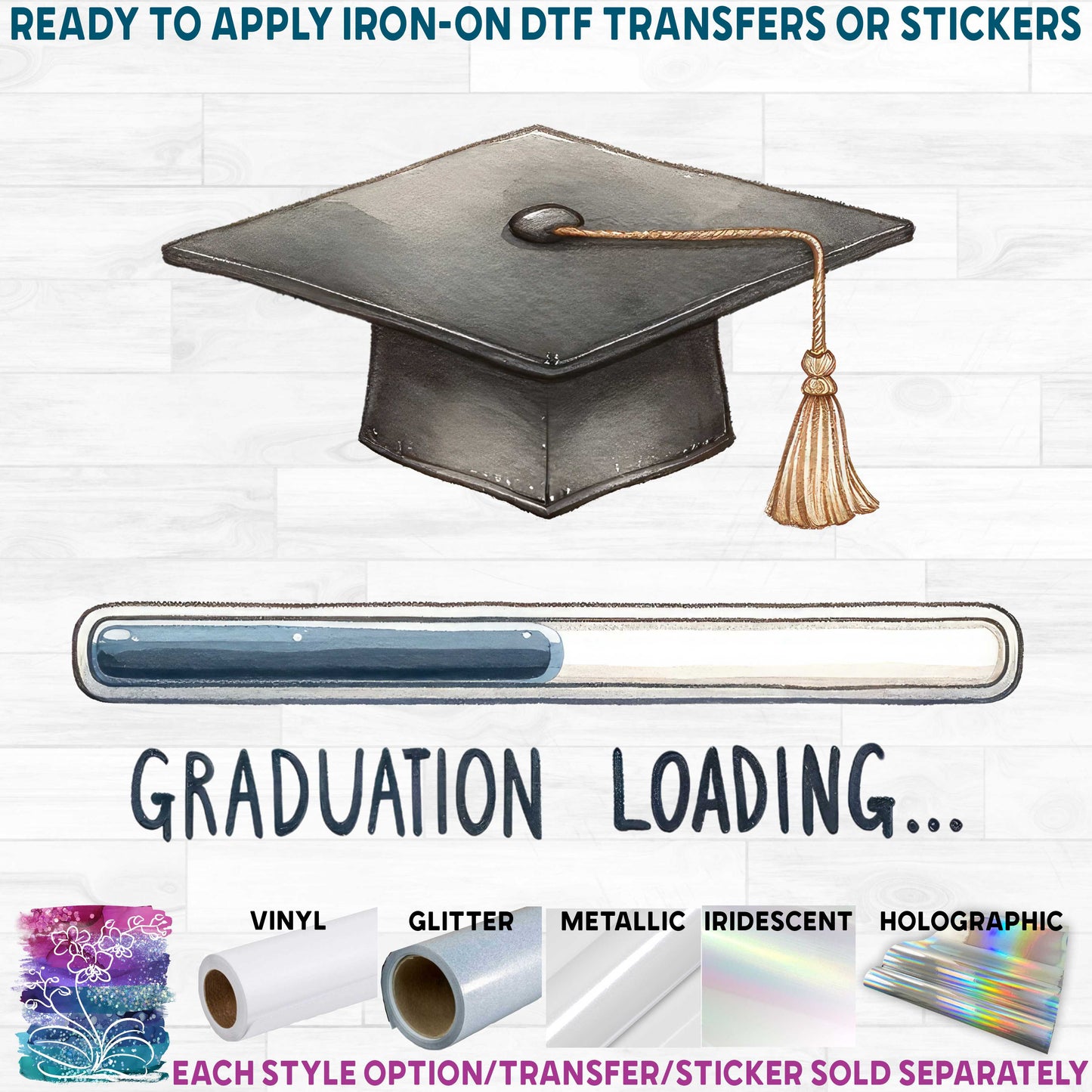 (s151-4-P) Graduation Loading Watercolor Graduate