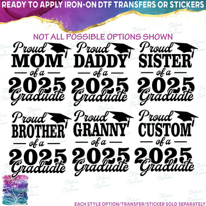 (s151-3-D) Proud Mom Family of the Grad Custom