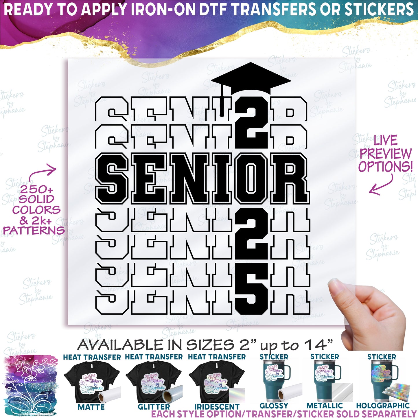 (s151-1-L) Graduation Senior Any Year Available