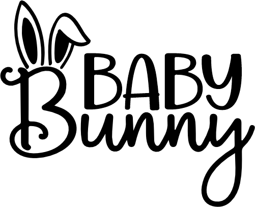 (154-02-C) Rabbit Family Mama, Snuggle Bunny, Custom Text