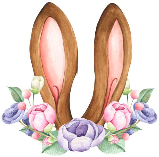 (s154-5-G) Bunny Ears Flowers