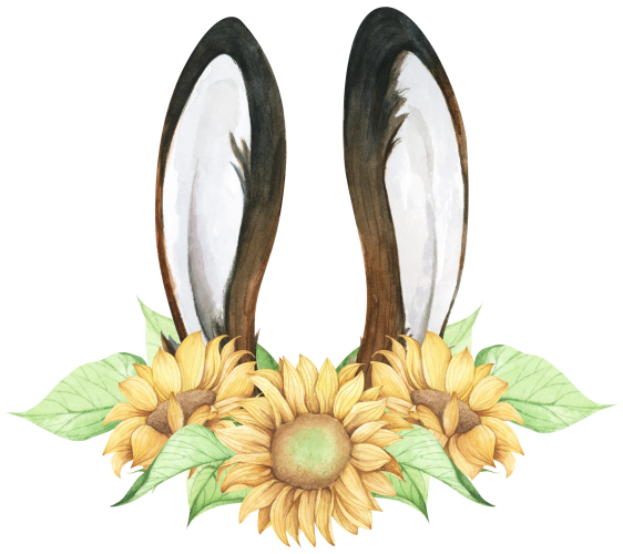 (s154-5-H) Bunny Ears Flowers